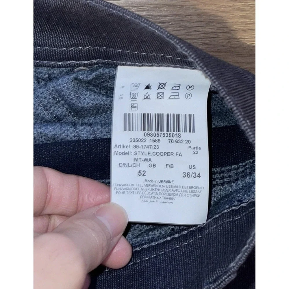 Brax Jeans Mens 36x34 Blue Cooper Fancy Regular Fit Straight Leg Pants